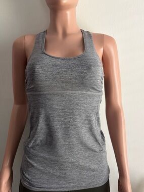 lululemon athletica Gray Racerback Tank Top